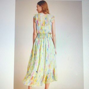 Anthropologie Watercolour Midi Dress